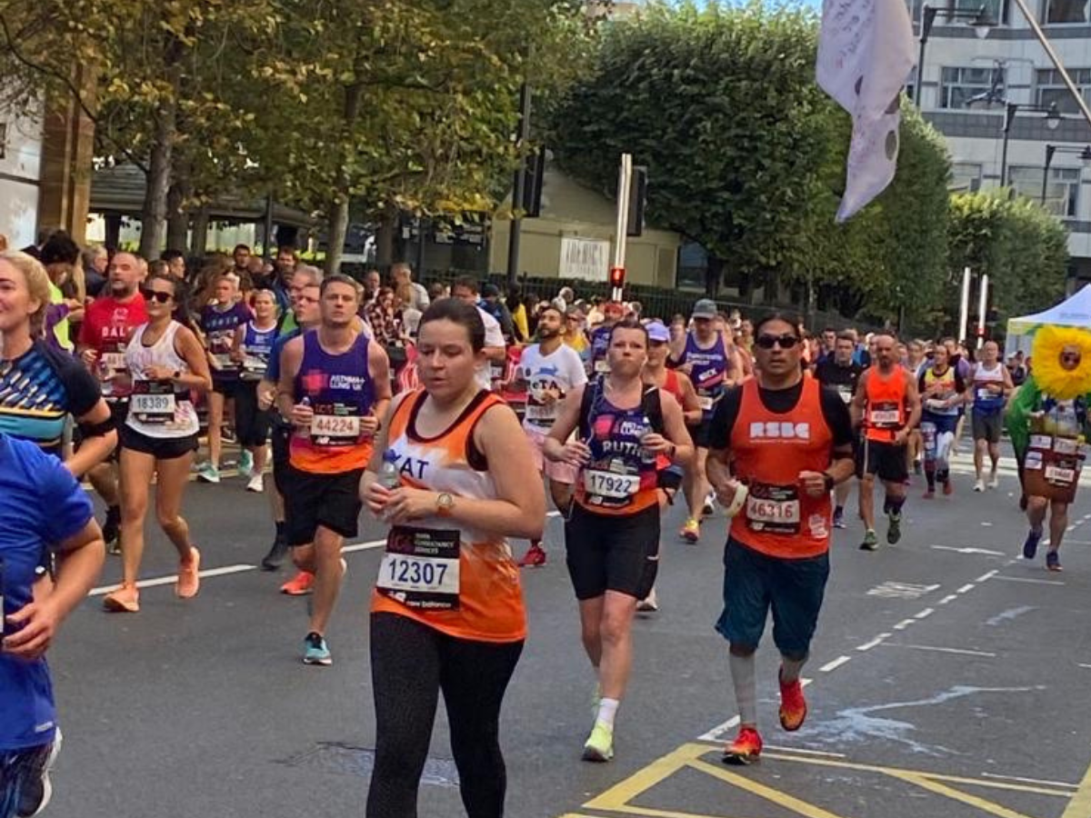 London Marathon runners